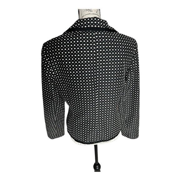 Louben black and white blazer size 10 - Picture 2 of 5